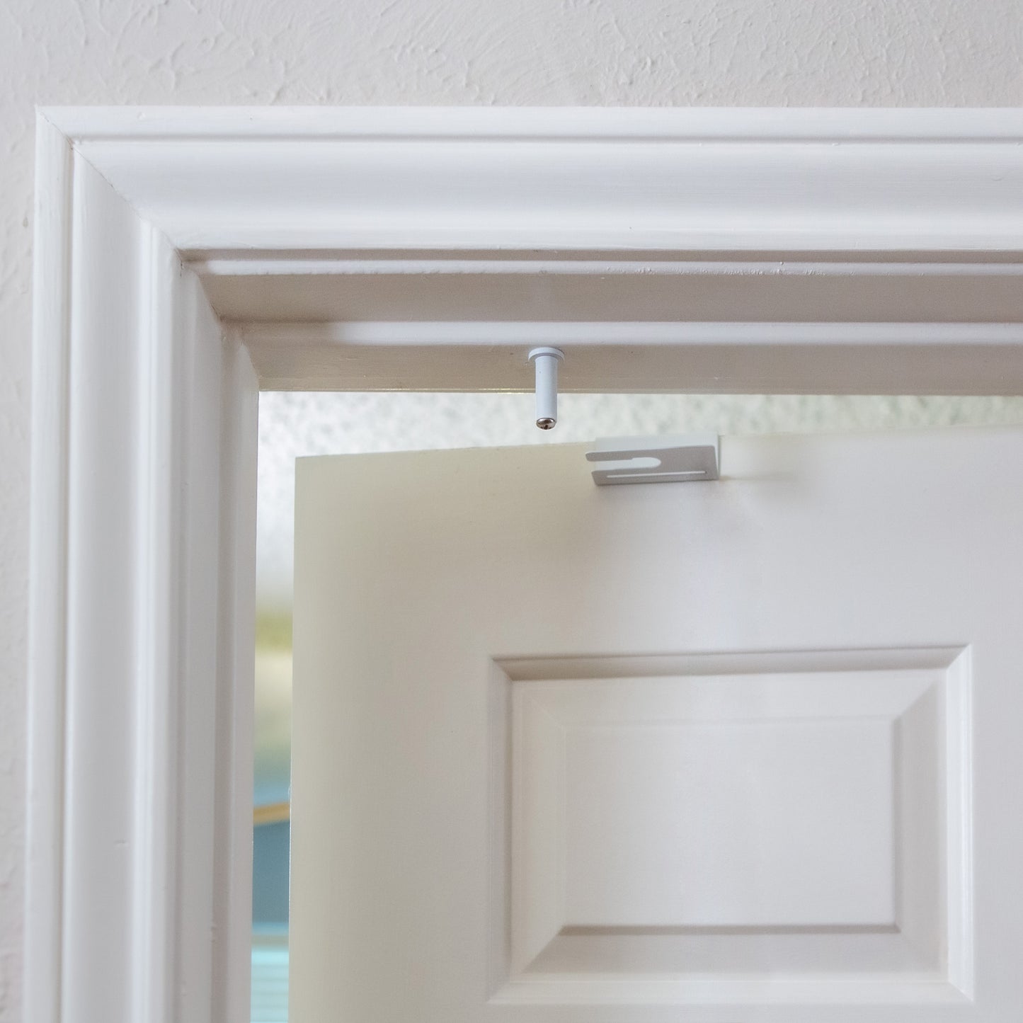 5 Pack - GlideLok Child Safety Door Top Lock | Made of Durable Metal (Not Plastic Like Other Models) | for Childproofing Interior/Exterior Doors | Adults Can Open Door from Both Sides