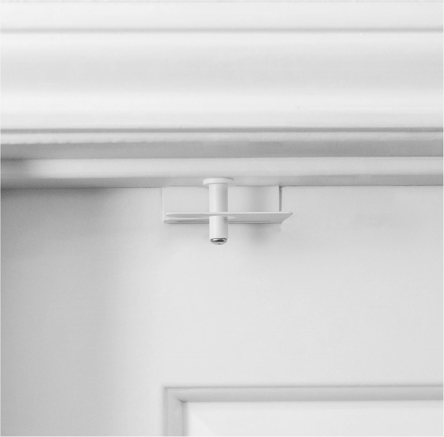 1 Pack - GlideLok Child Safety Door Top Lock | Made of Durable Metal (Not Plastic Like Other Models) | for Childproofing Interior/Exterior Doors | Adults Can Open Door from Both Sides