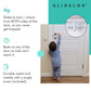 4 Pack – GlideLok Child Safety Door Top Lock | Adults Can Operate from Either Side | Works on Interior & Exterior Doors | for Elderly Caregivers, Toddler Parents
